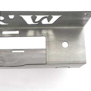 Solo one angle grinder rack showing pin spanner slot and handle slot