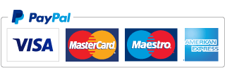 We accept PayPal, Visa, Delta, Electron, Mastercard, Eurocard, Maestro and American Express