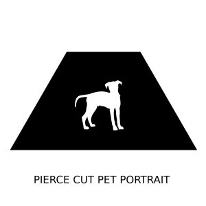 TetraFlame Fire Pit BBQ base personalised with a custom pet portrait