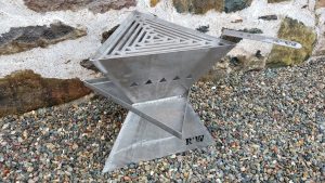 The TetraFlameXL Pack Away Fire Pit BBQ