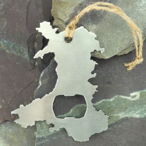 Cymru Wales map metal bottle opener in stainless steel