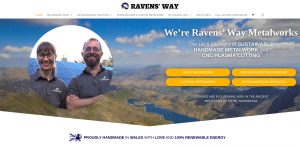 Ravens' Way Metalworks new home page 2021