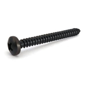 Black metal pan head sign fixing kit with standoff spacers for masonry screw detail
