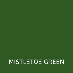 Christmas decoration colour: mistletoe green
