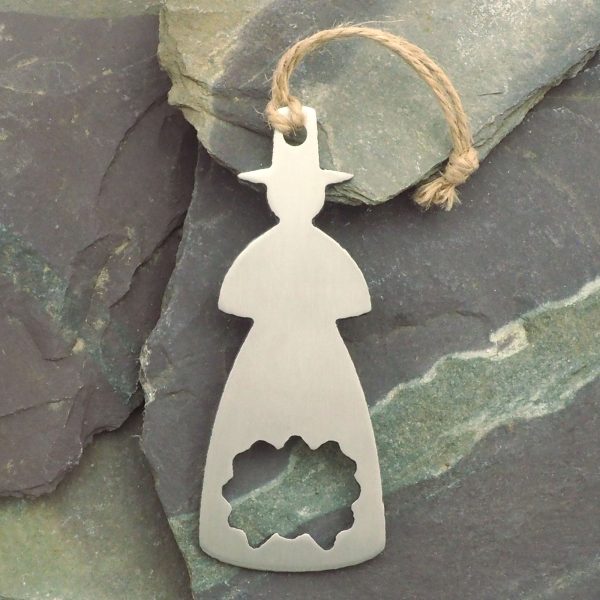 Welsh lady stainless steel metal crown cap bottle opener
