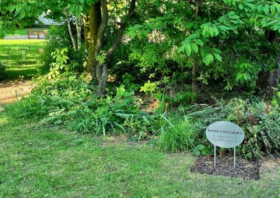 The sign installed in the Penrith Rotary Club's woodland garden. (Image: Penrith Rotary Club)