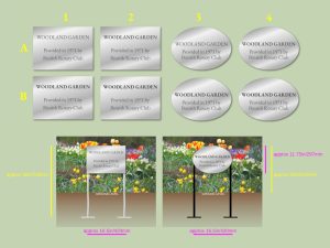 Our concept sketches of the sign based on the customer's description