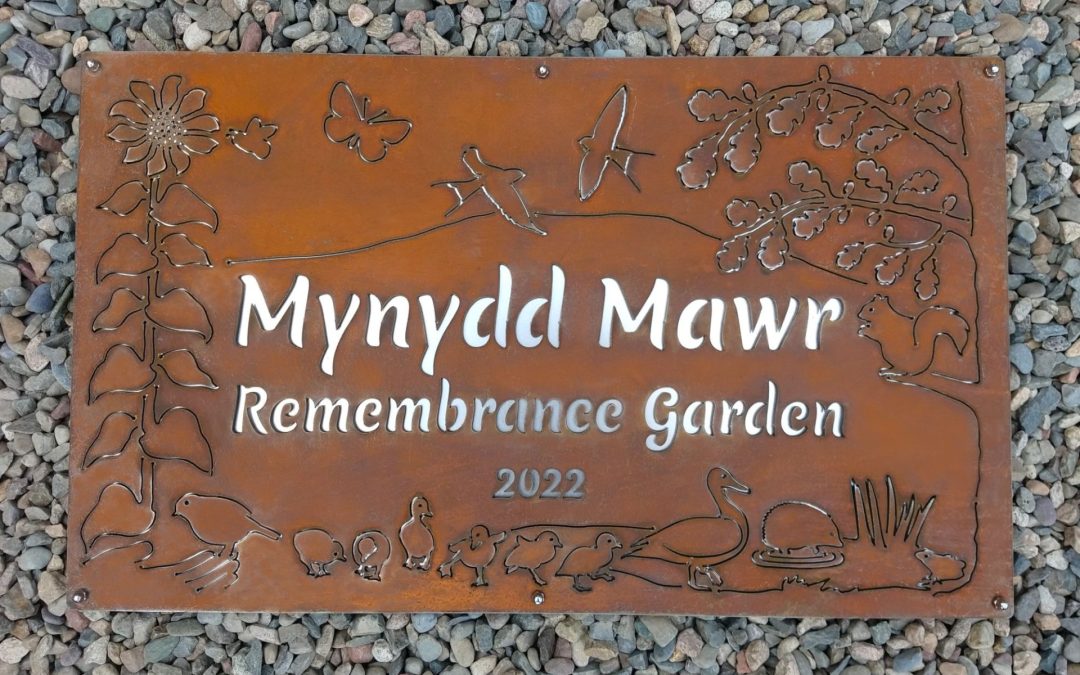 Two Layer COR-TEN® Weathering Steel & Stainless Steel Sign for NHS Wales