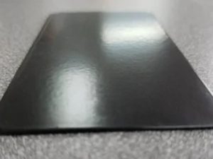Satin sheen powder coat sample