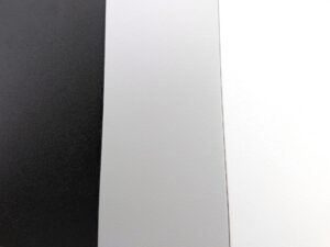 Comparison of our finely Textured Cast Iron Effect Powder Coats in jet black, light grey & traffic white