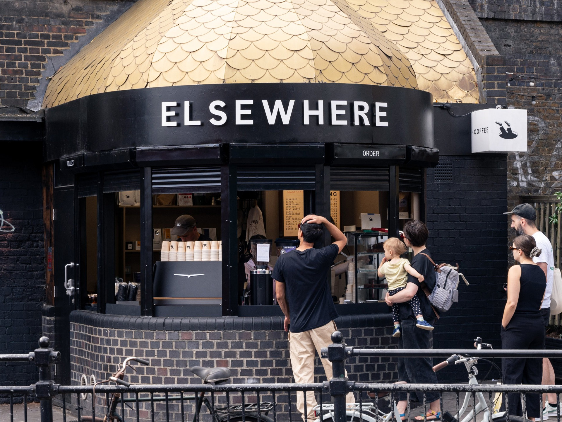 Elsewhere Coffee Powder Coated Individual Letters Commercial Sign, London Elsewhere Coffee Powder Coated Individual Letters Commercial Sign, London